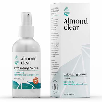 Almond Clear Level 2 Exfoliating Serum with 15% mandelic acid for stubborn bumps and uneven texture